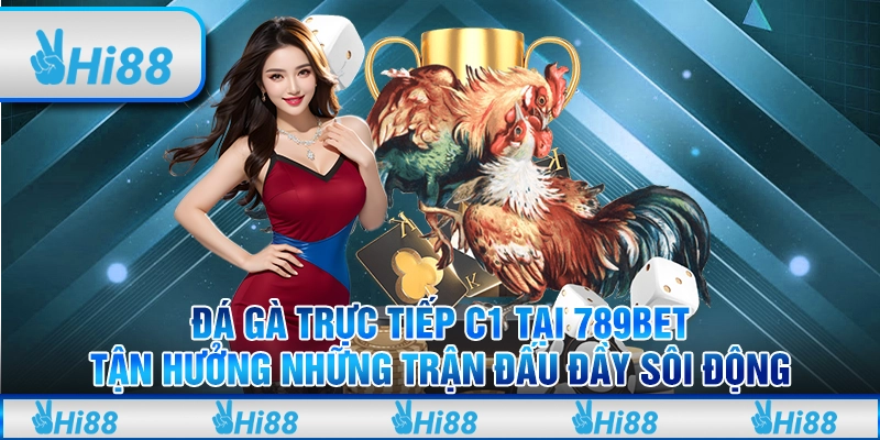 Đá gà trực tiếp C1 tại 789Bet: Tận hưởng những trận đấu đầy sôi động