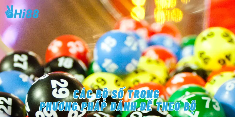 Các bộ số trong phương pháp đánh đề theo bộ