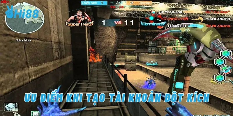 Ưu điểm khi tạo tài khoản đột kích