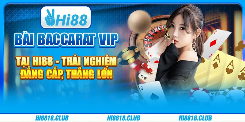 Bài baccarat VIP tại Hi88 - Trải nghiệm đẳng cấp, thắng lớn