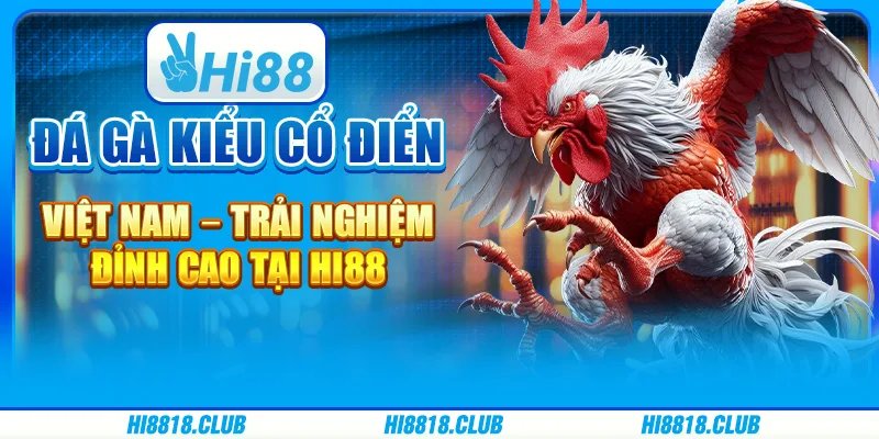 Đá gà kiểu cổ điển Việt Nam – Trải nghiệm đỉnh cao tại Hi88