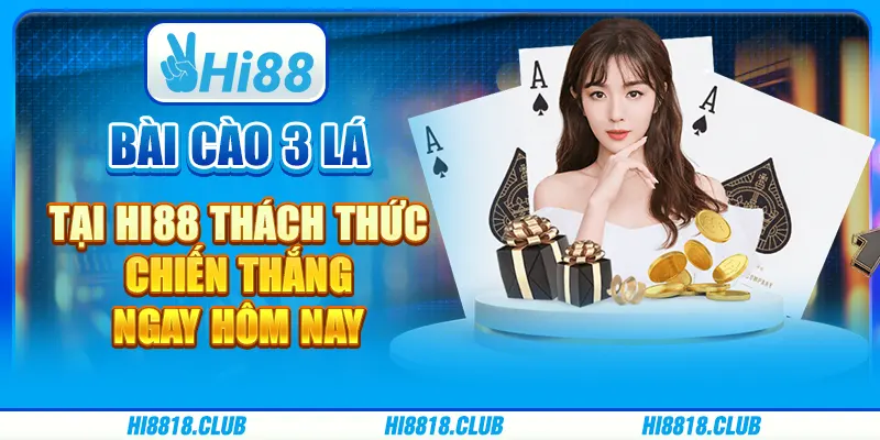 Bài Cào 3 Lá Tại Hi88 - Thách Thức Chiến Thắng Ngay Hôm Nay
